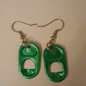 Hand made Can tab earrings